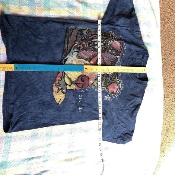 The Mountain graphics tee Dog print Unisex Adult Summer Shirt size S - Picture 3 of 3